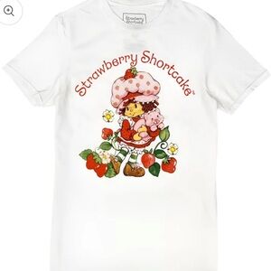 UNISEX XL Strawberry Shortcake Short Sleeve Graphic T-Shirt - White(22)